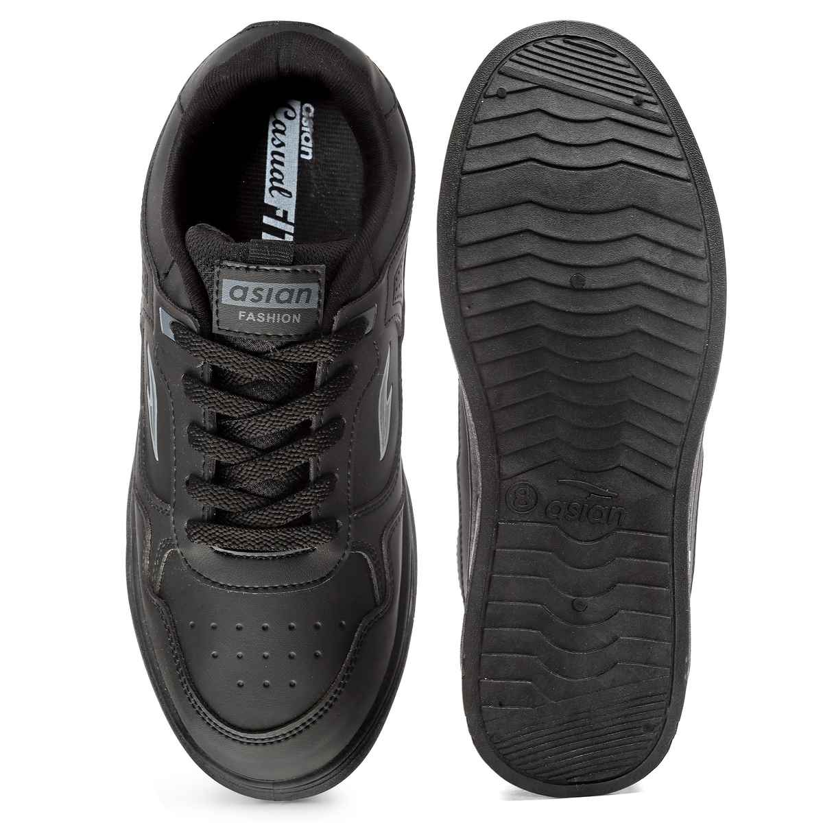 Asian Boston-01 Men Sneakers | Black | Size-10