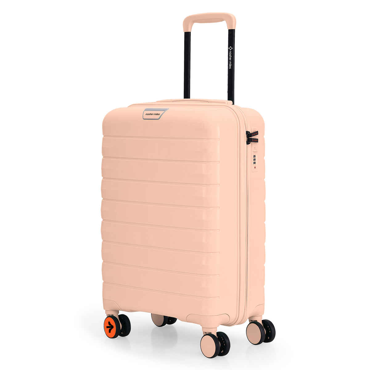 Nasher Miles Vienna Cabin Hard Sided Polypropylene 20 Inch|55 cm Trolley Bag - Peach