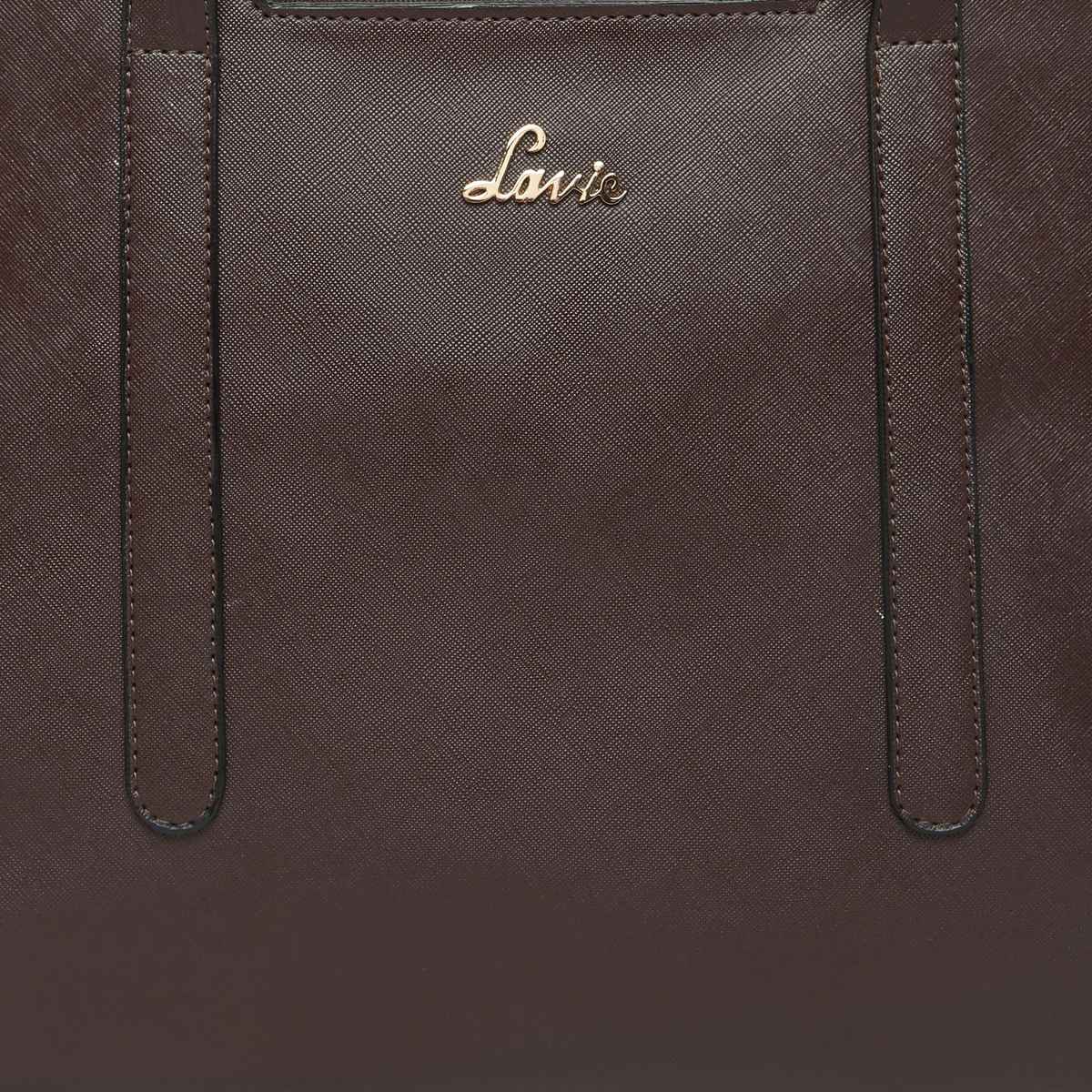 Lavie Women's Batsu Synthetic Leather Tote Bag | Medium | Maroon