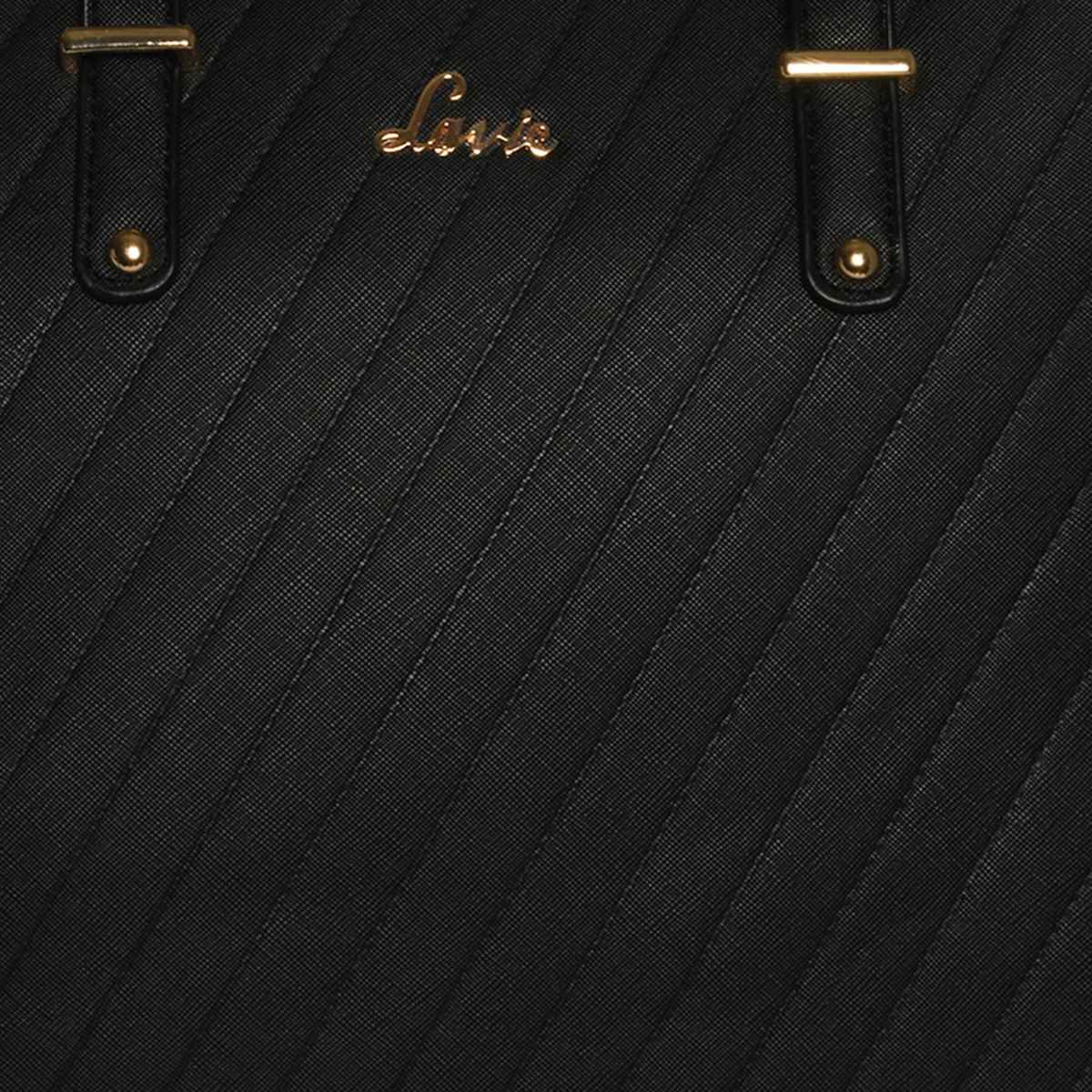 Lavie Women's Yalta Large Satchel Handbag | Satchel Bag | Ladies purse | Shoulder Bag | Black