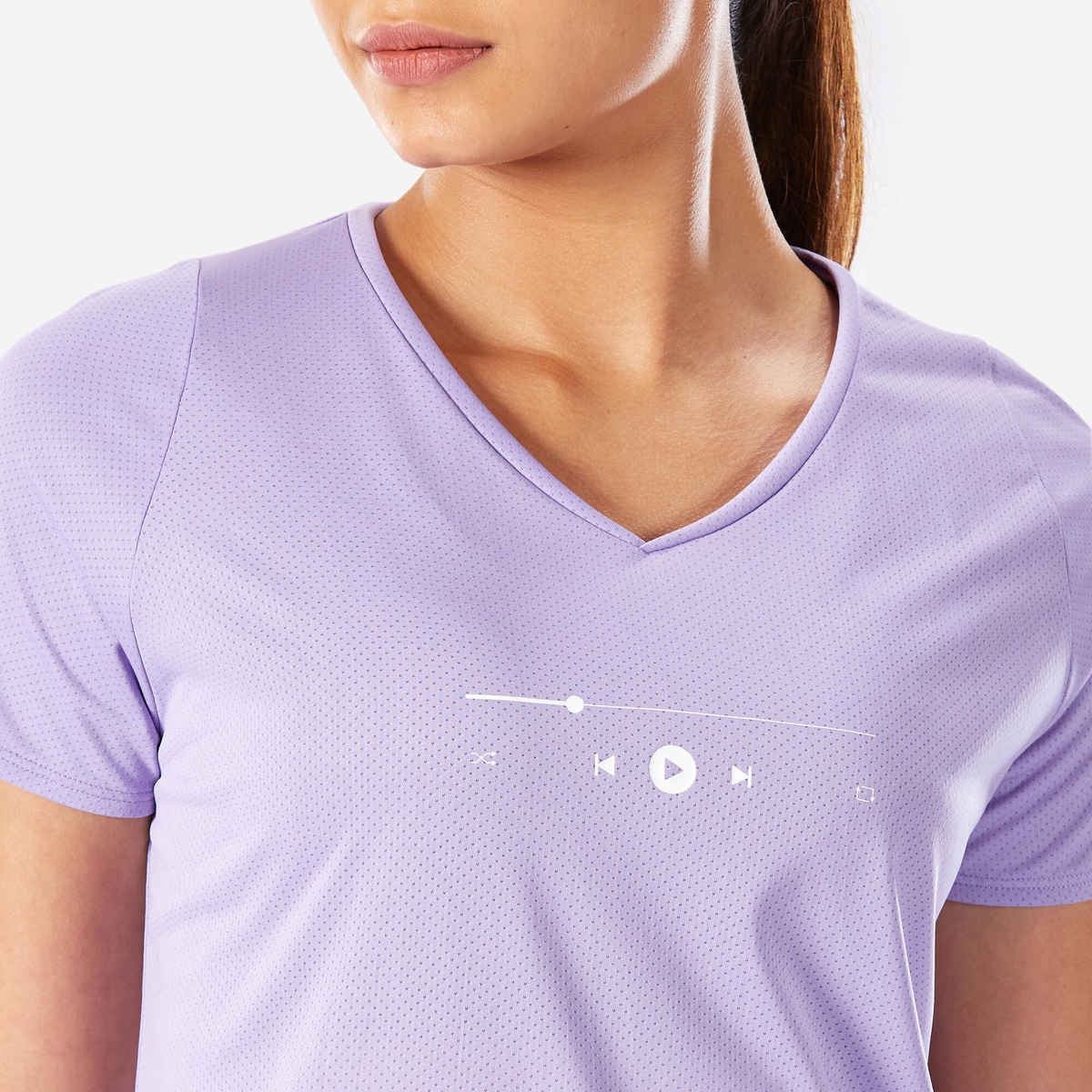 Decathlon | Kalenji WoMen's Printed Running T-Shirt - Purple - XL