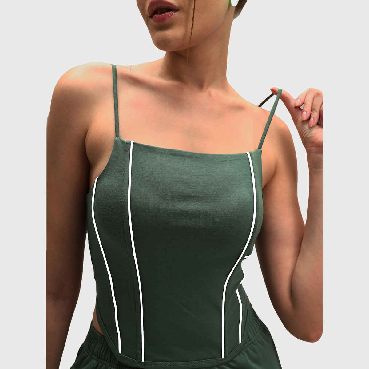 Cava Women's Top Corset Reflex | Shanghai Green - L