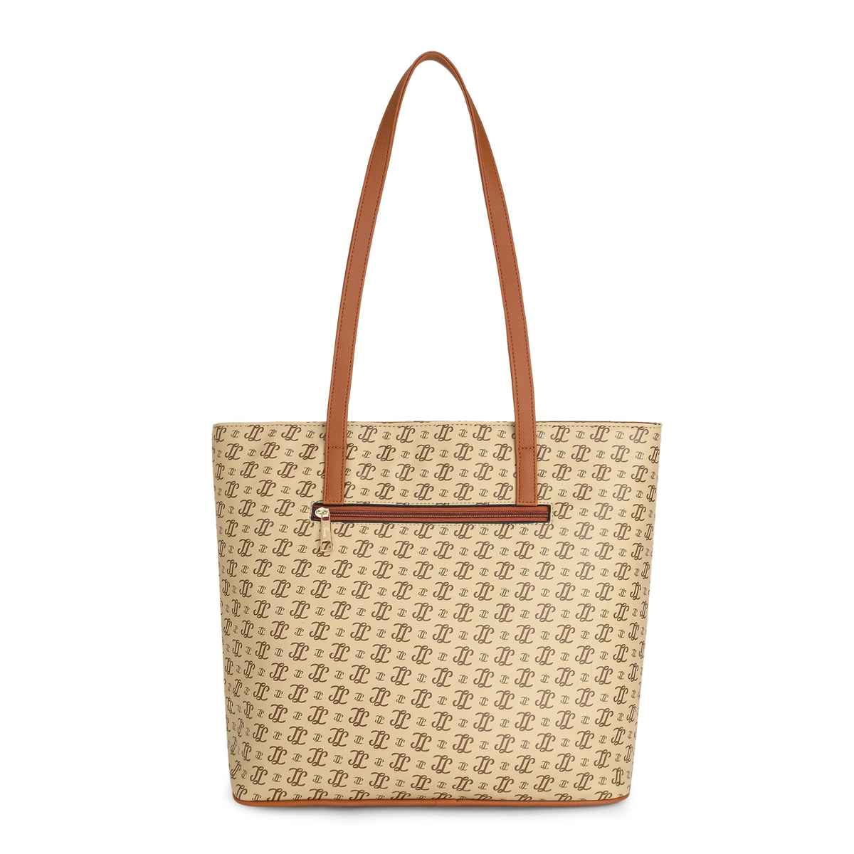 Lavie Women's Palmer Monogram Ll Tote Handbag | Ladies Purse | Shoulder Bag | Large | Taupe