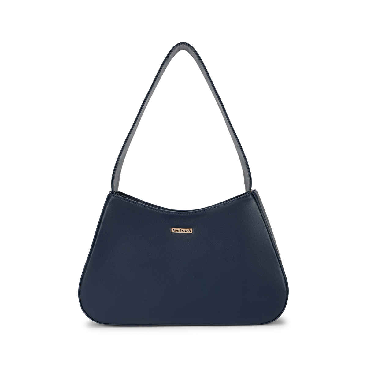 Fastrack Solid Baguette Shoulder Bag for Women | Navy