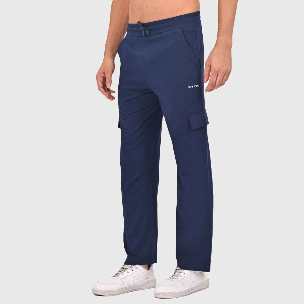 Pepe Jeans Mens Astral Blue Cargo style Track pant  - Pack of 1 (XL) Comfort Fit, Soft Fabric