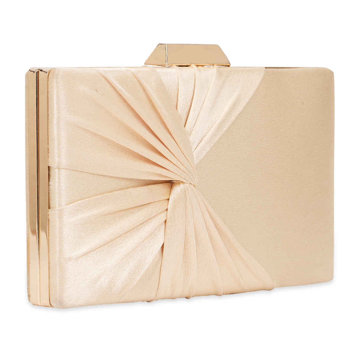 Lavie Women's Vertical Cheer Frame Clutch | Ladies Purse | Small | Gold Metallic