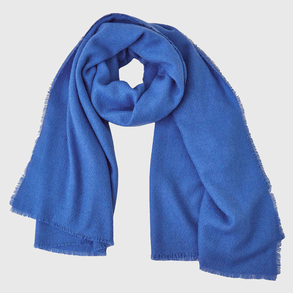 Accessorize London Women's Knit Midweight Blanket Scarf | Blue