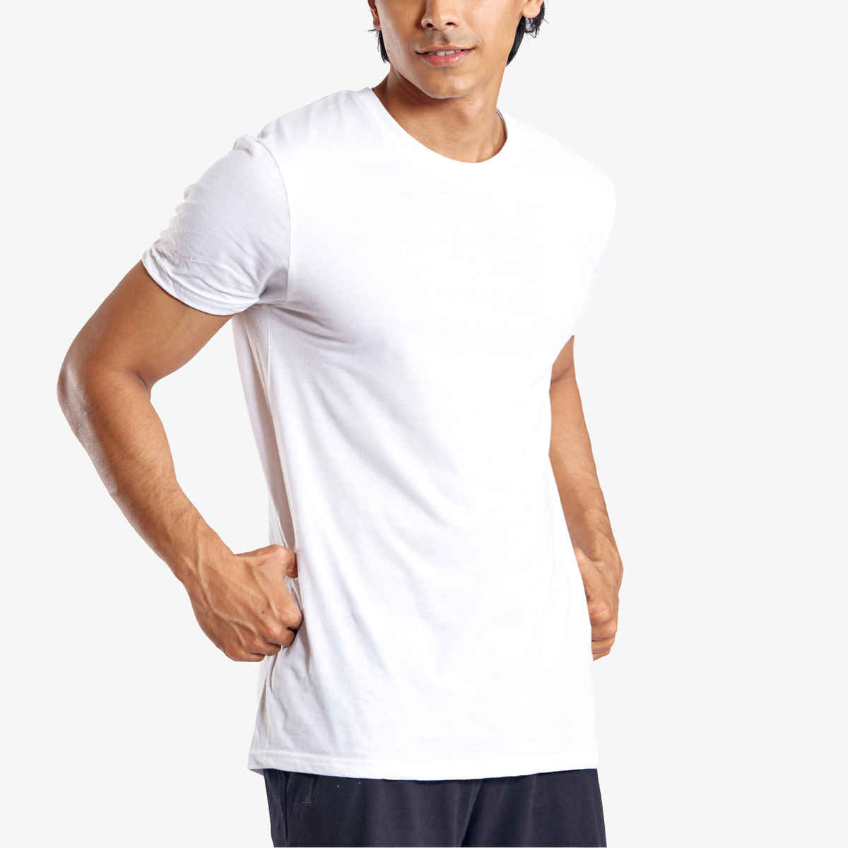 Decathlon Domyos Men's Regular Fit Tshirt | White - XL