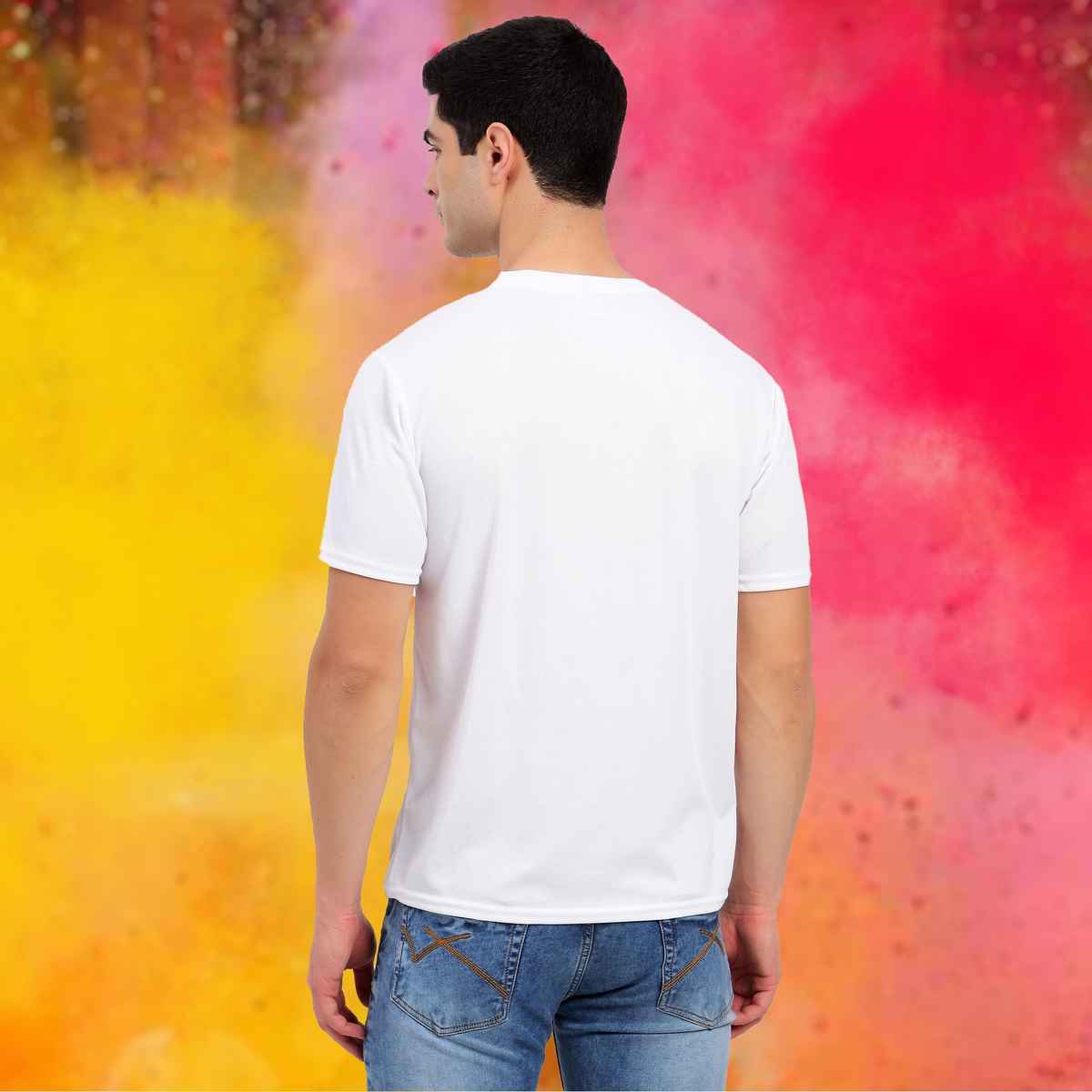 Freecultr Unisex Printed T-Shirt Rang Barse | White | XXL