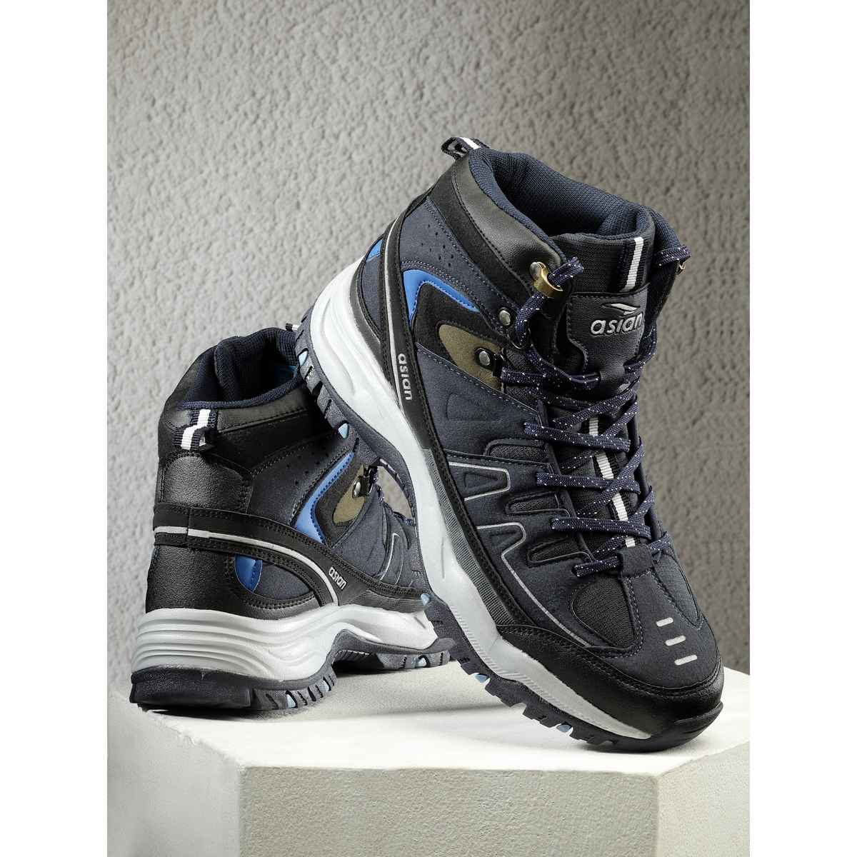 Asian Everest-22 Trekking Shoes For Men Navy | UK-10