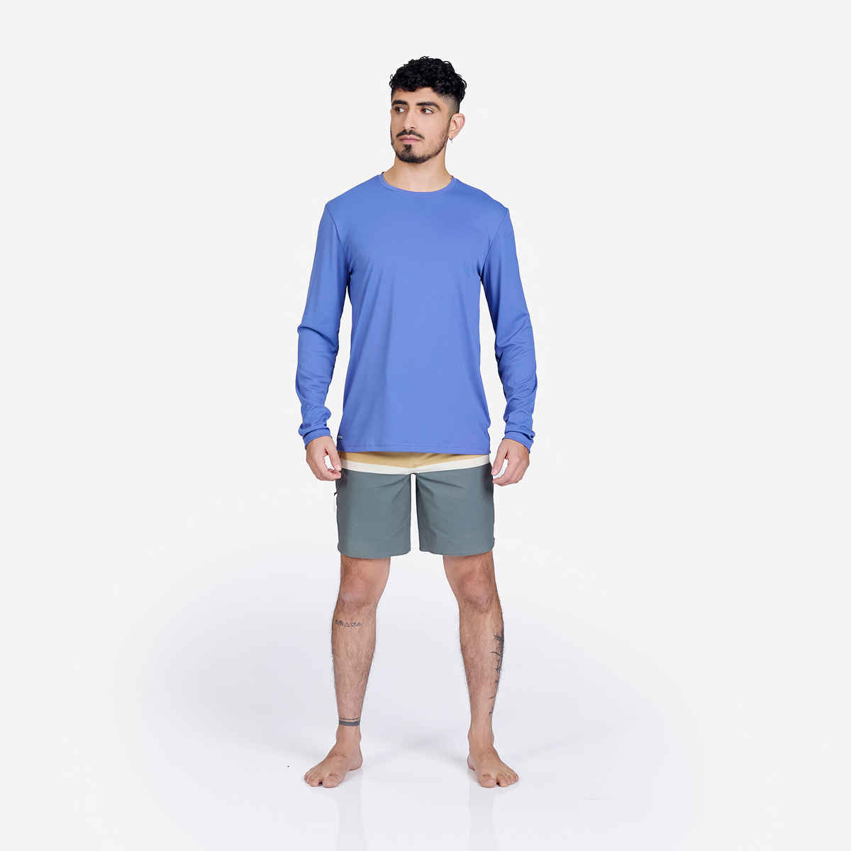 Decathlon UV Protection Long sleeve Surfing T-shirt | Blue - S