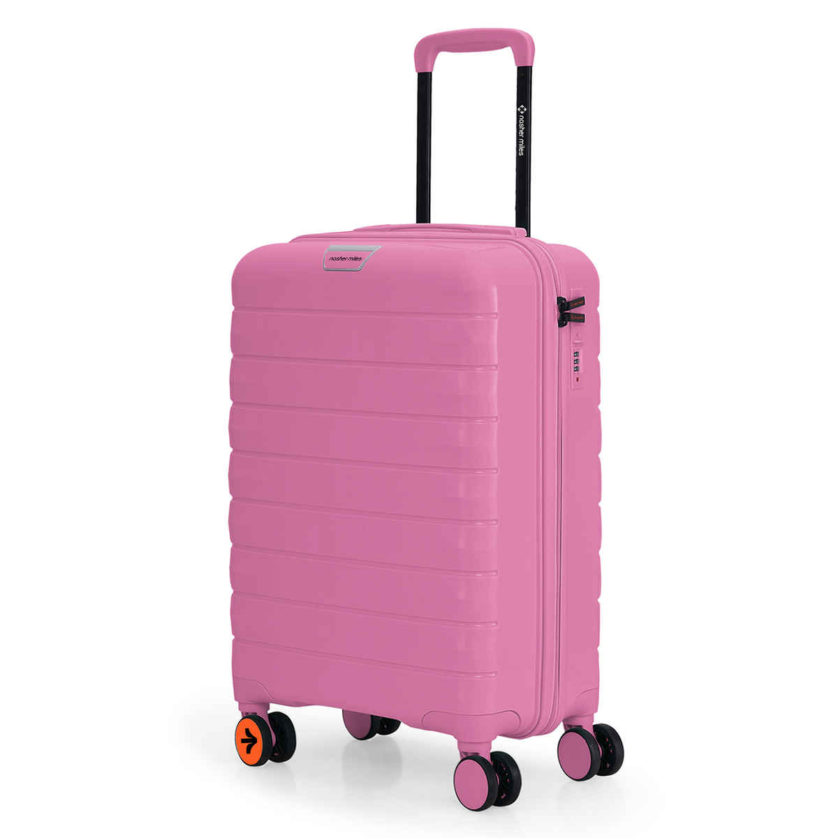 Nasher Miles Vienna Cabin Hardside Polypropylene 20 Inch-55 cm Trolley Bag- Pink