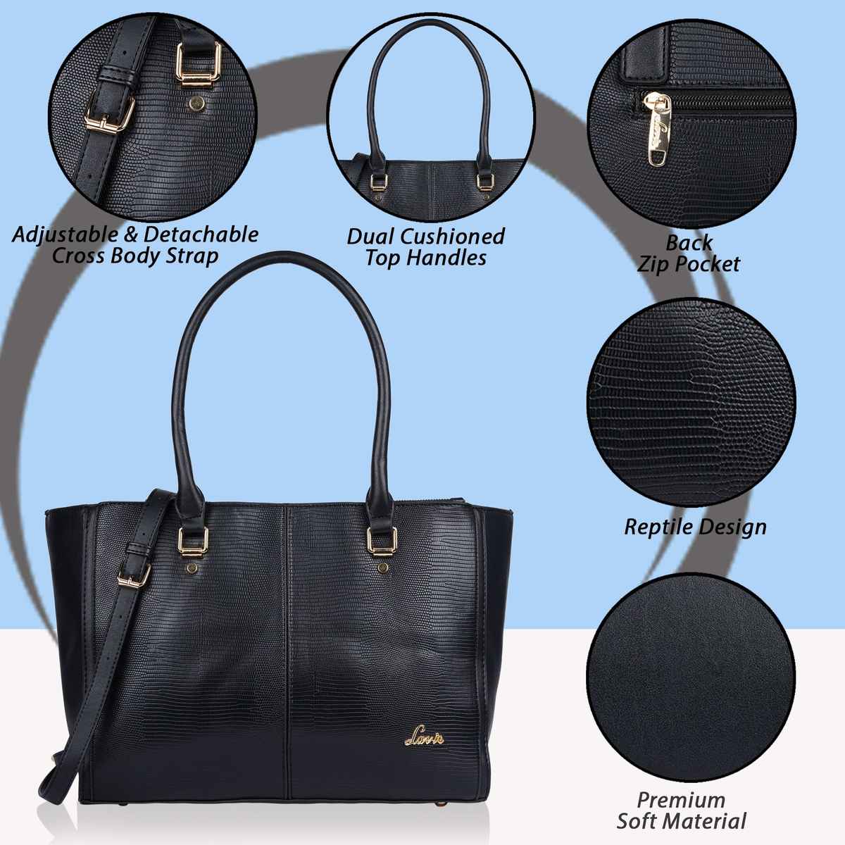 Lavie Women's Liz Jenny 3C Tote | Black