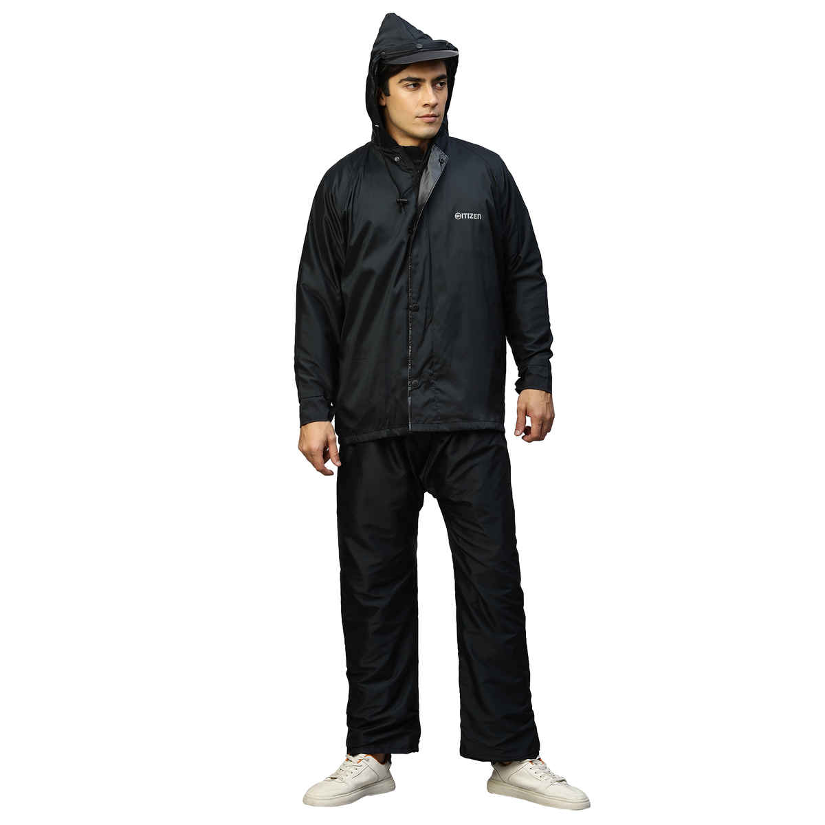 Citizen Men Raincoat Reversible Series | CRRE01 | Black | XXL