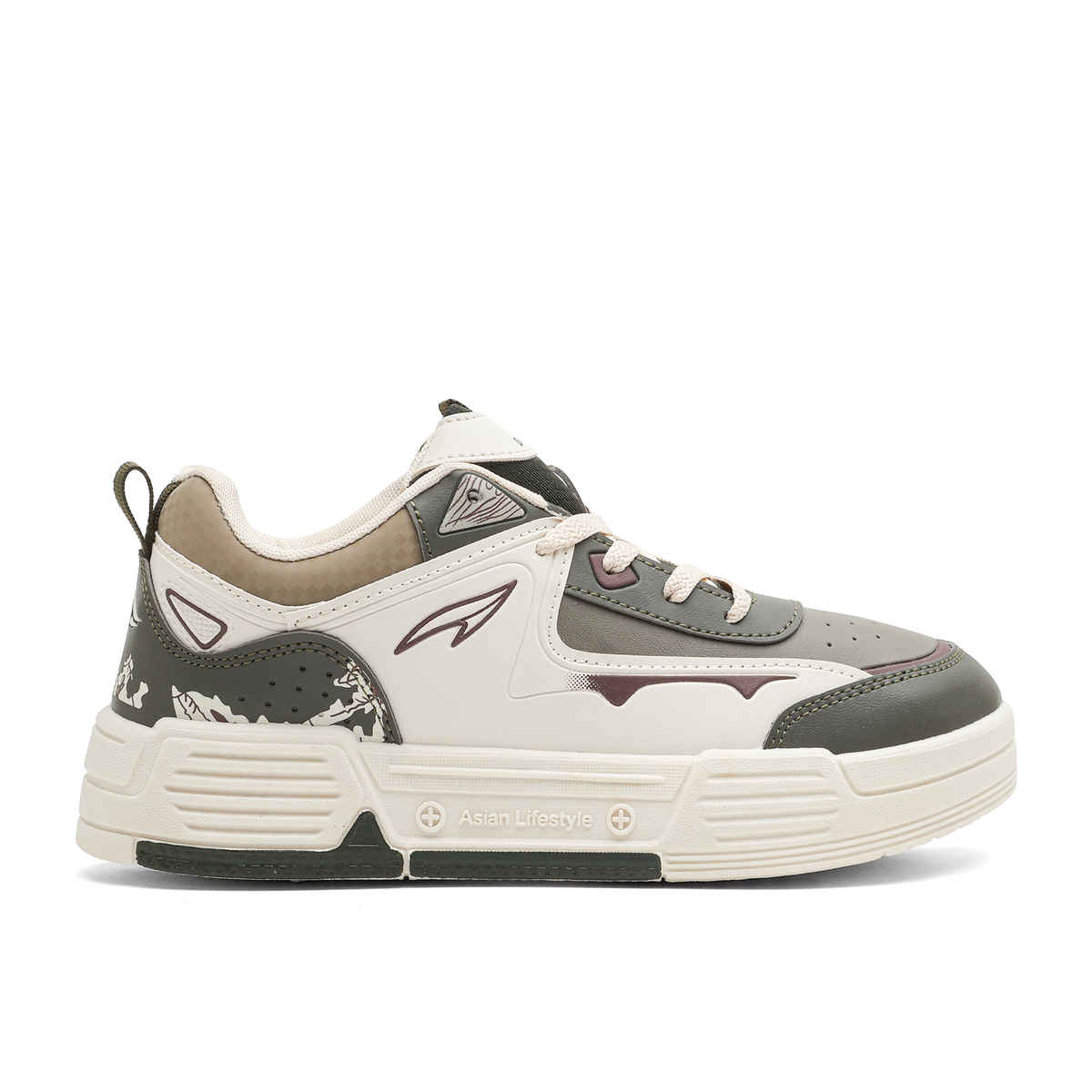 Asian Men's Lifestyle-02 Cream Beige Sneakers UK-9