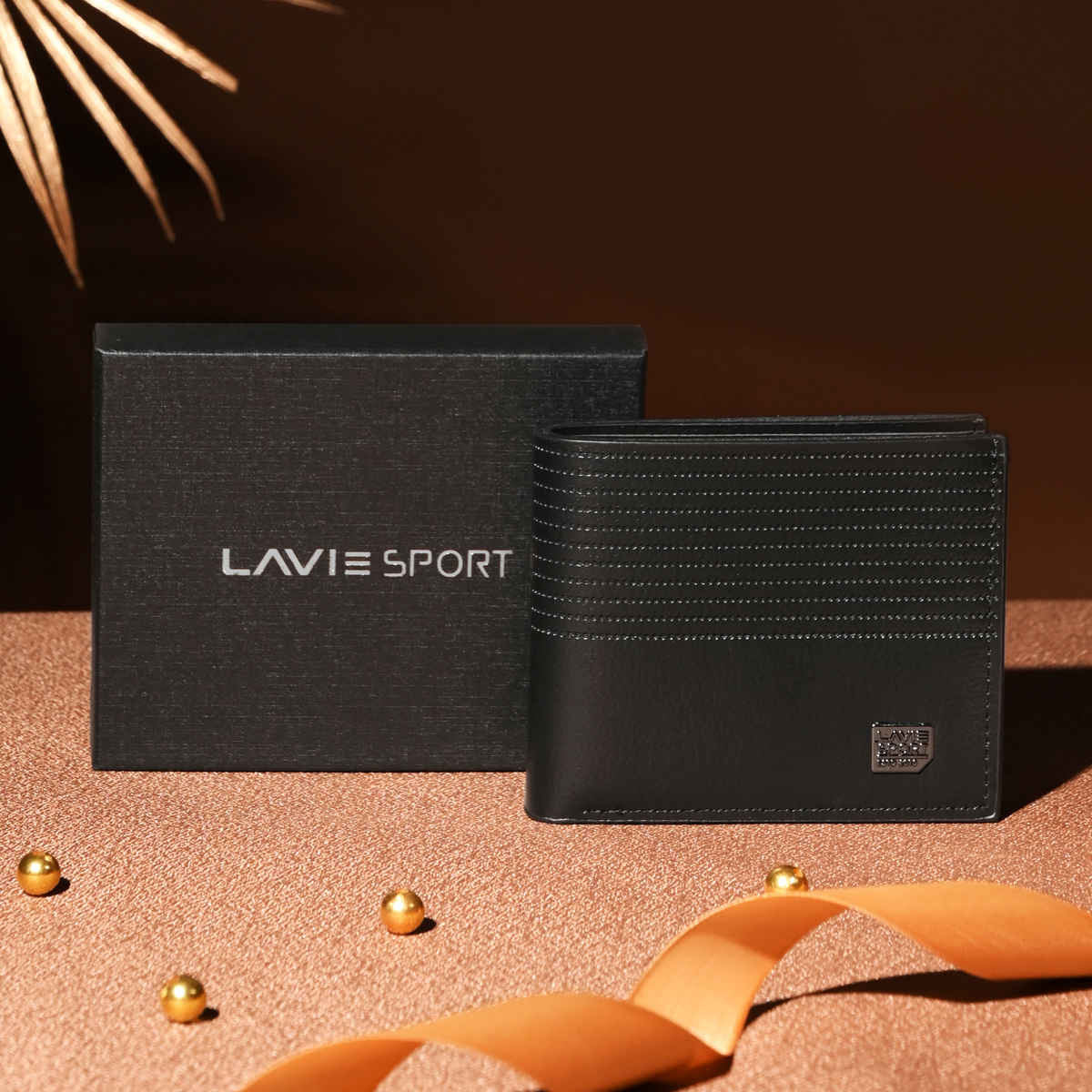 Lavie Men's Wallet with Two Premium Perfume Gift Set Box