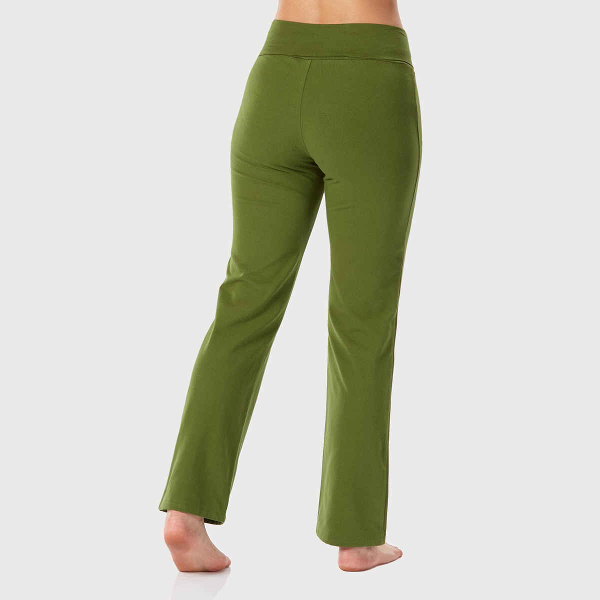 Decathlon | Kimjally WoMen's Cotton Comfort Fit Yoga Pants | Green - S