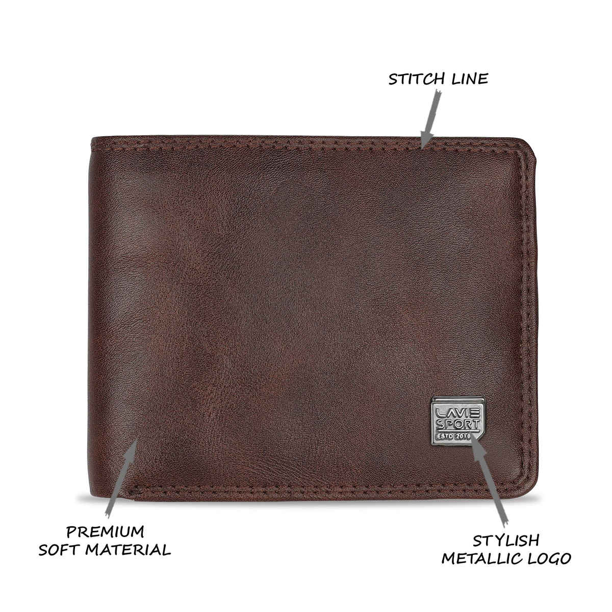 Lavie Sport Men's Faux Leather Wallet | Brown