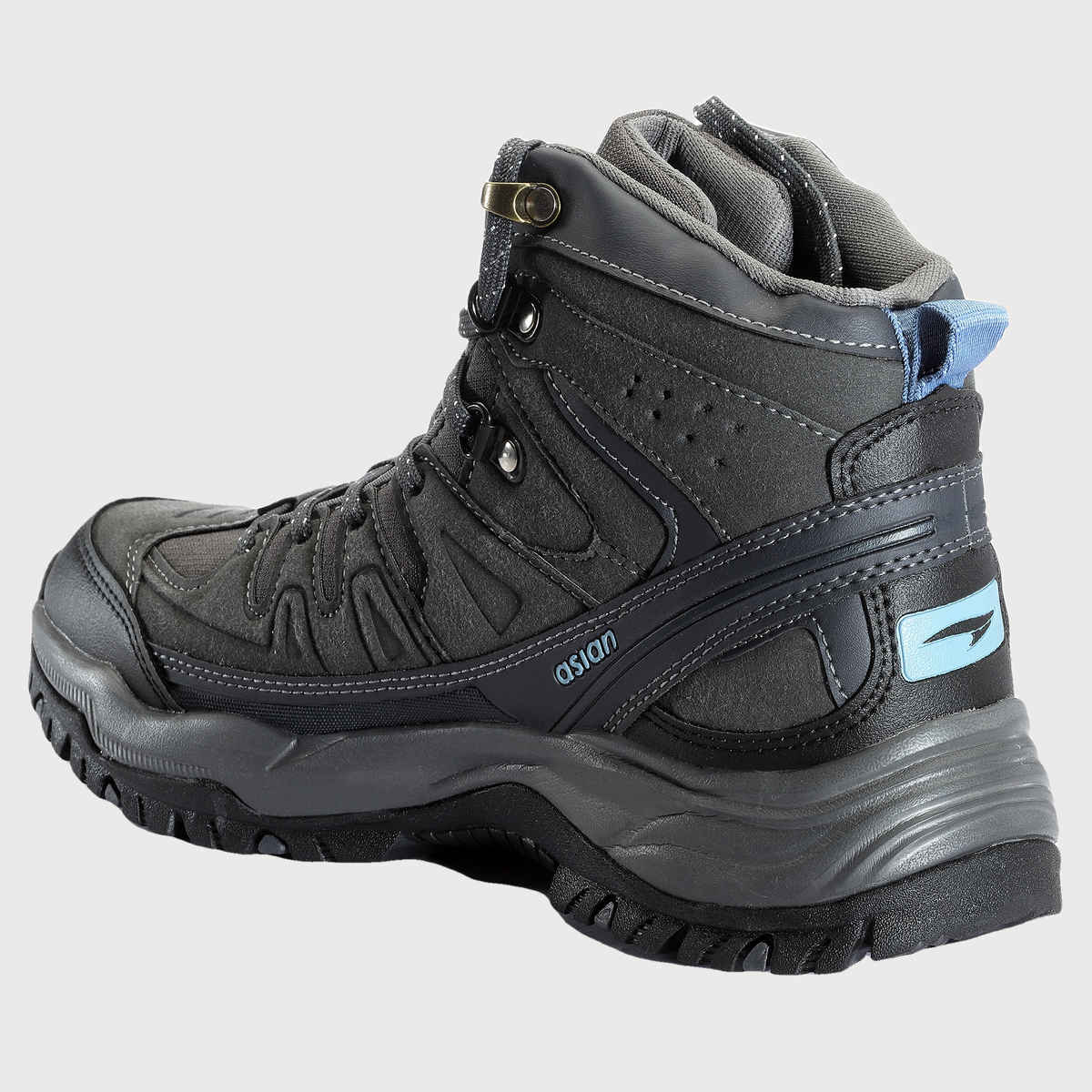 Asian Everest-22 Trekking Shoes For Men Dark Grey | UK-7