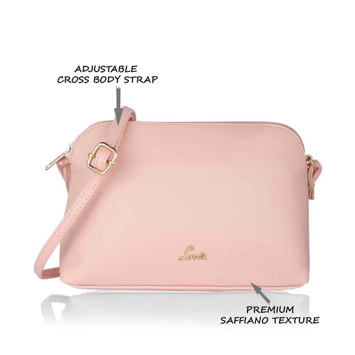 Lavie Women's Archer PU Sling Bag | Premium Saffiano Texture