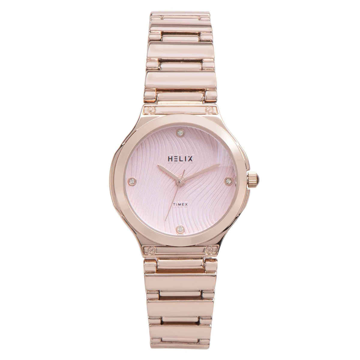 HELIX By Timex Round Dial Analog Women Watch | TW066HL01T | Pink