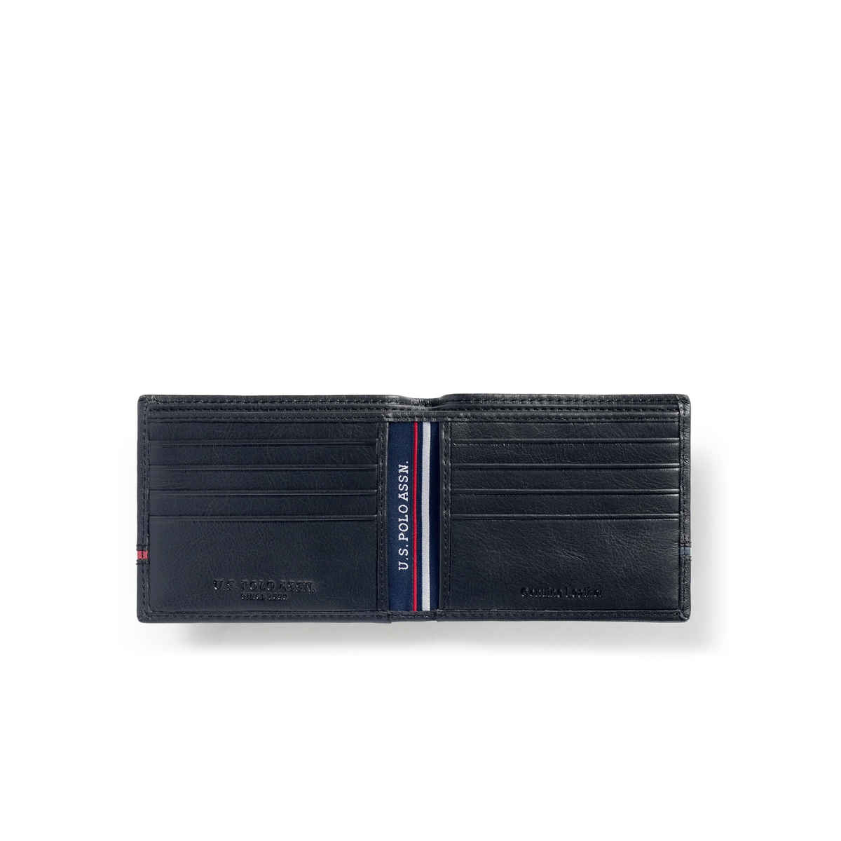 U.S. Polo Assn. | Men Leather Two Fold/Bifold Wallet | Men's | Black