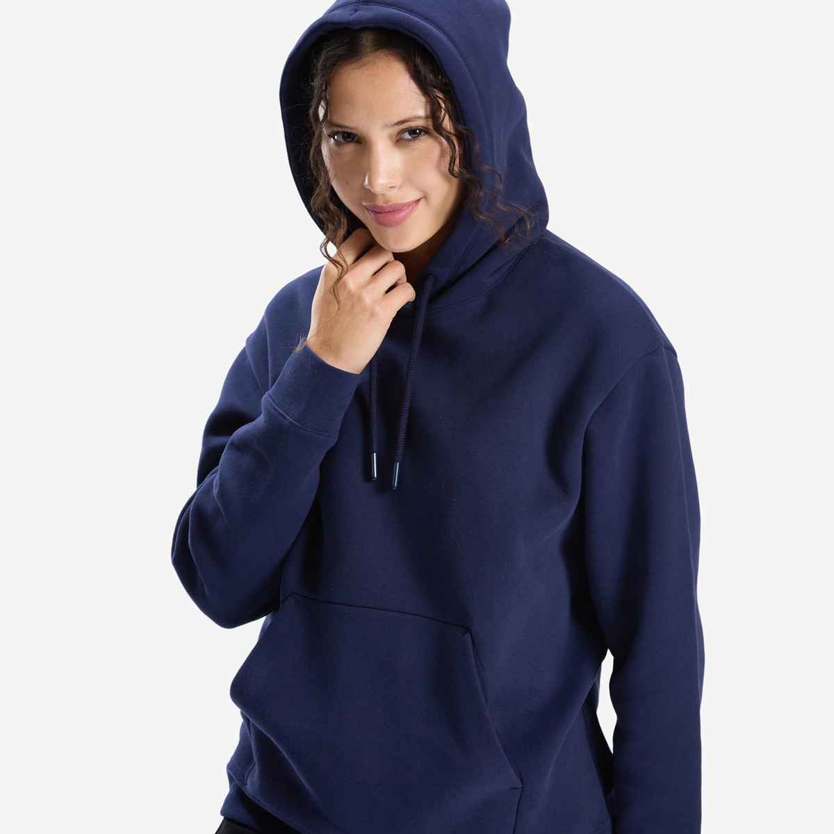 Decathlon | Domyos WoMen's Warm Hooded Sweatshirt | Navy Blue - S