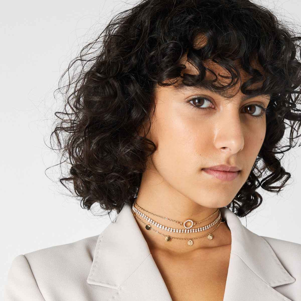Accessorize London Women Set Of 3 Sparkle Choker Necklace