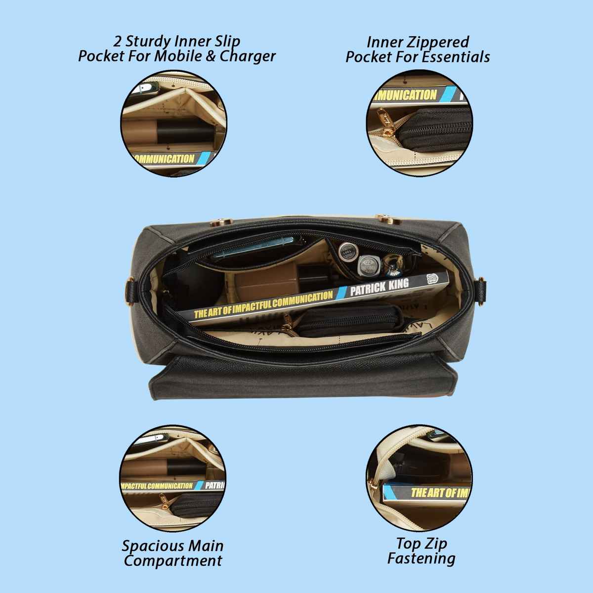 Lavie Women's Bleech Flap Satchel Handbag | Ladies purse | Shoulder Bag