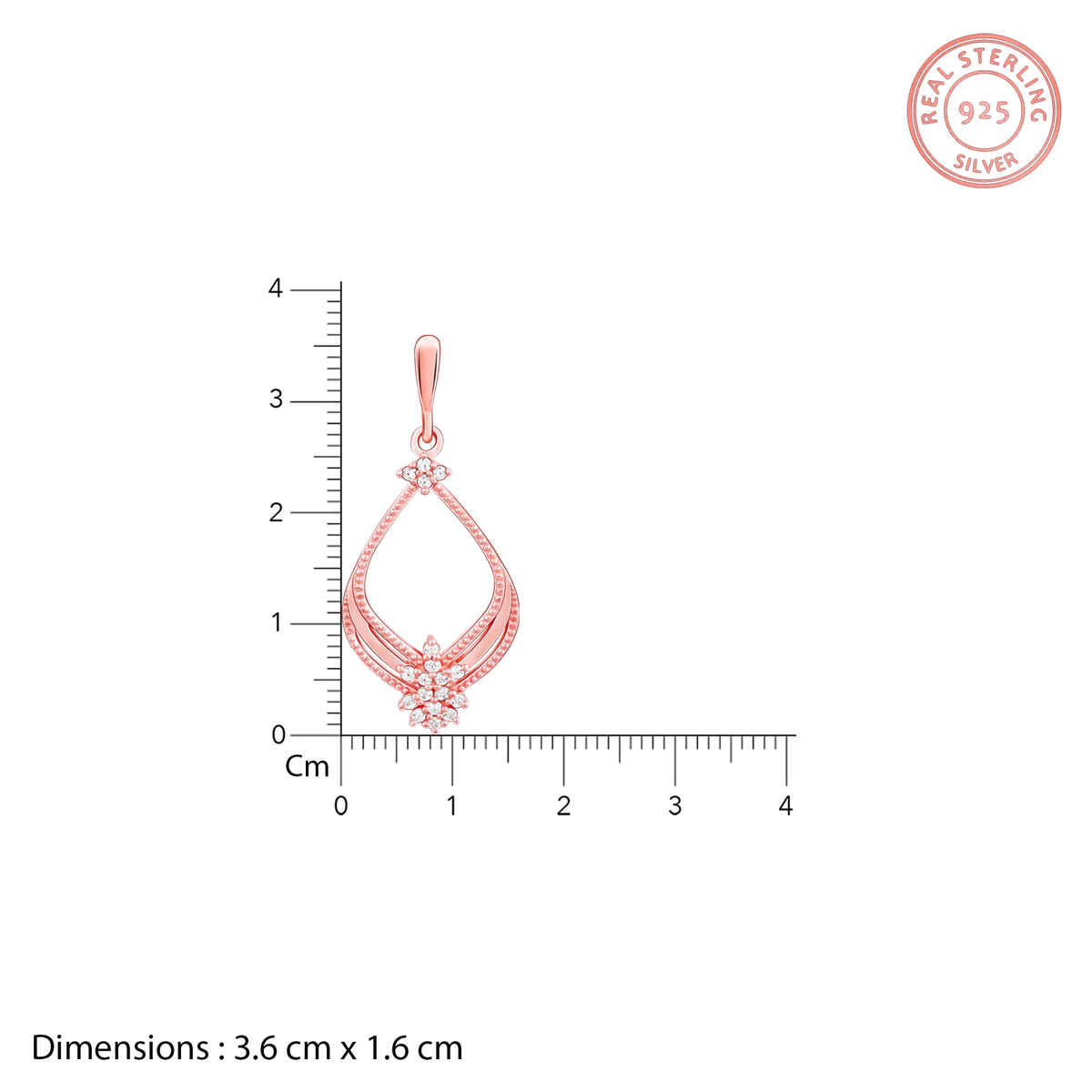 Giva Rose Gold Princess Earrings