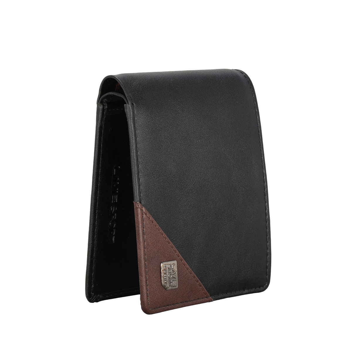 Lavie Sport Men's Solid Artificial Leather Bi-Fold Wallet | Black - One Size