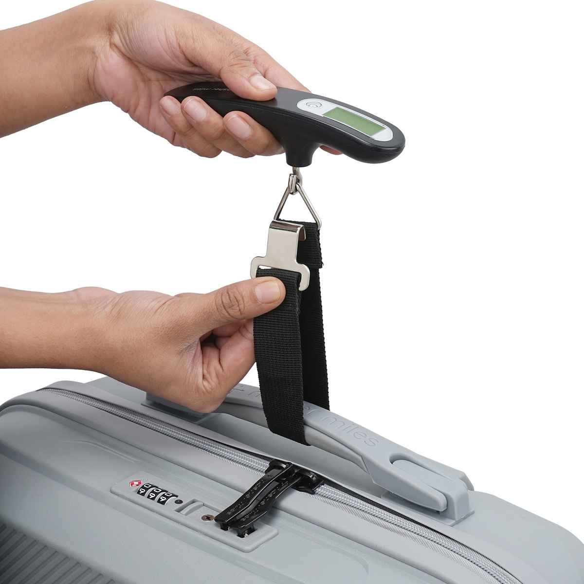 Nasher Miles Digital Electronic Luggage Weighing Scale for Travel- Bags 50 kg Capacity- Black