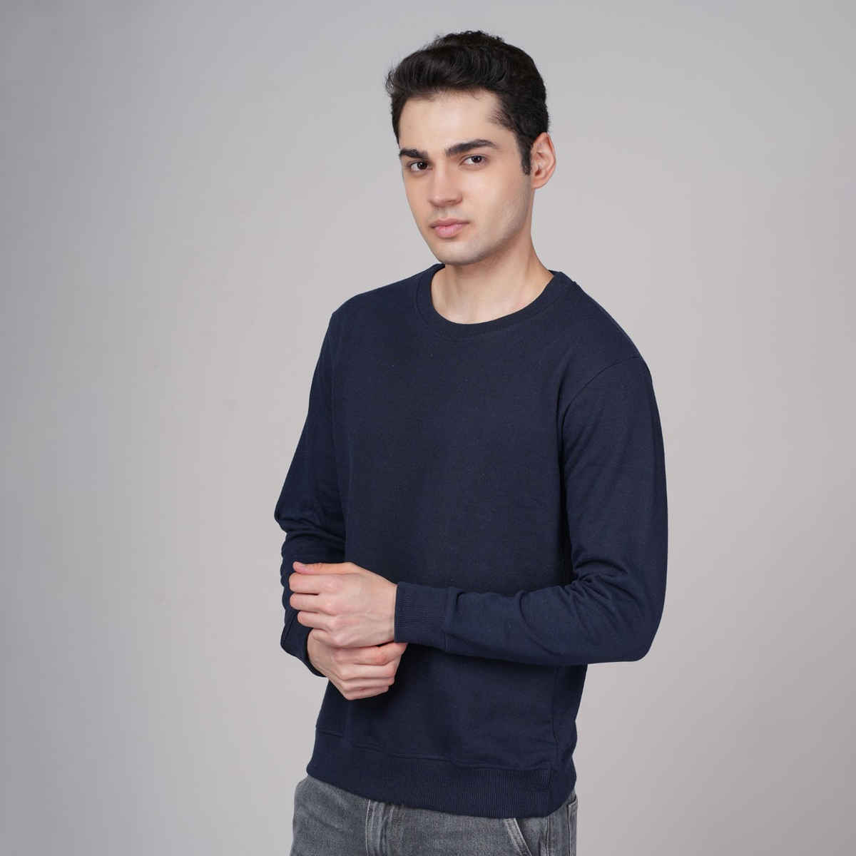 Outlaws Men's Cotton Rich Premium Sweatshirt | Navy - M