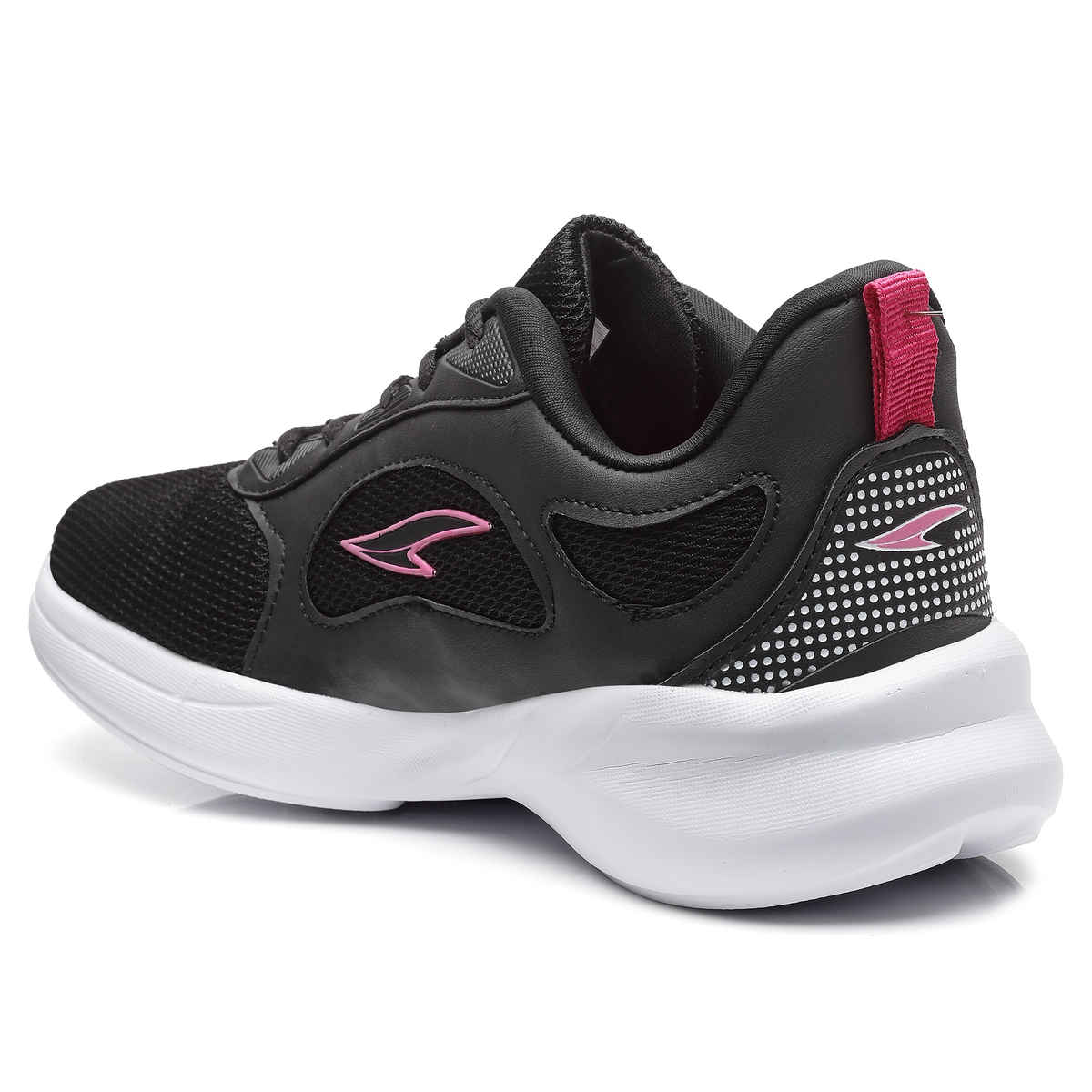 Asian Firefly-04 Women Black Rani Pink Sports Shoes (Size-5)