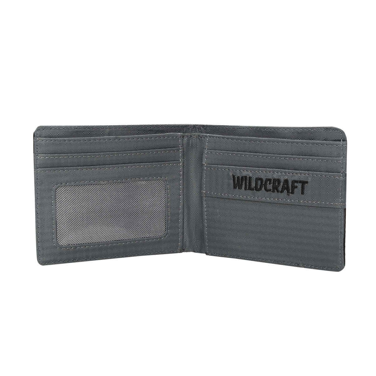 Wildcraft Unisex Logo Leather Bi-Fold Wallet | Black - Free Size