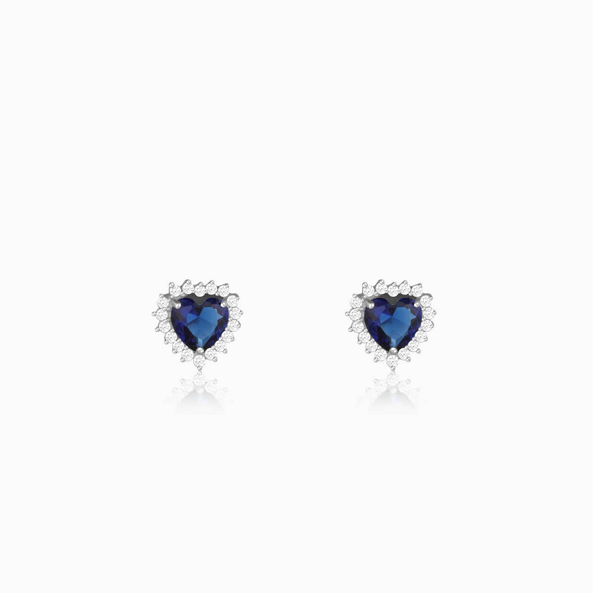 Giva Silver Heart Of The Ocean Studs