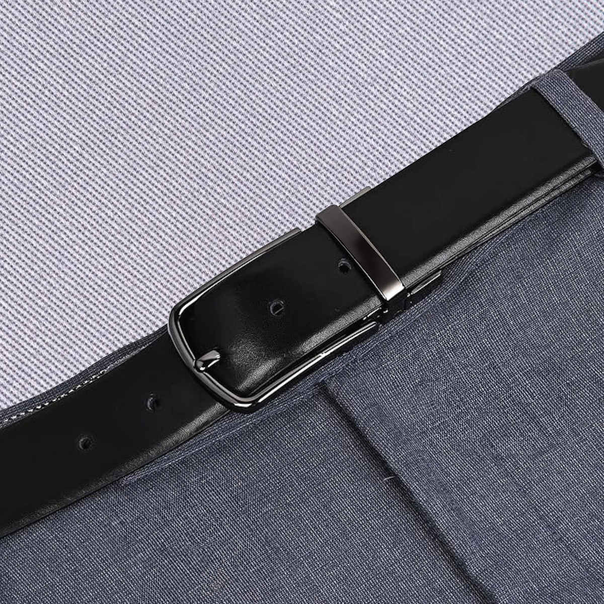 Freecultr Men's Leather Reversible Belt