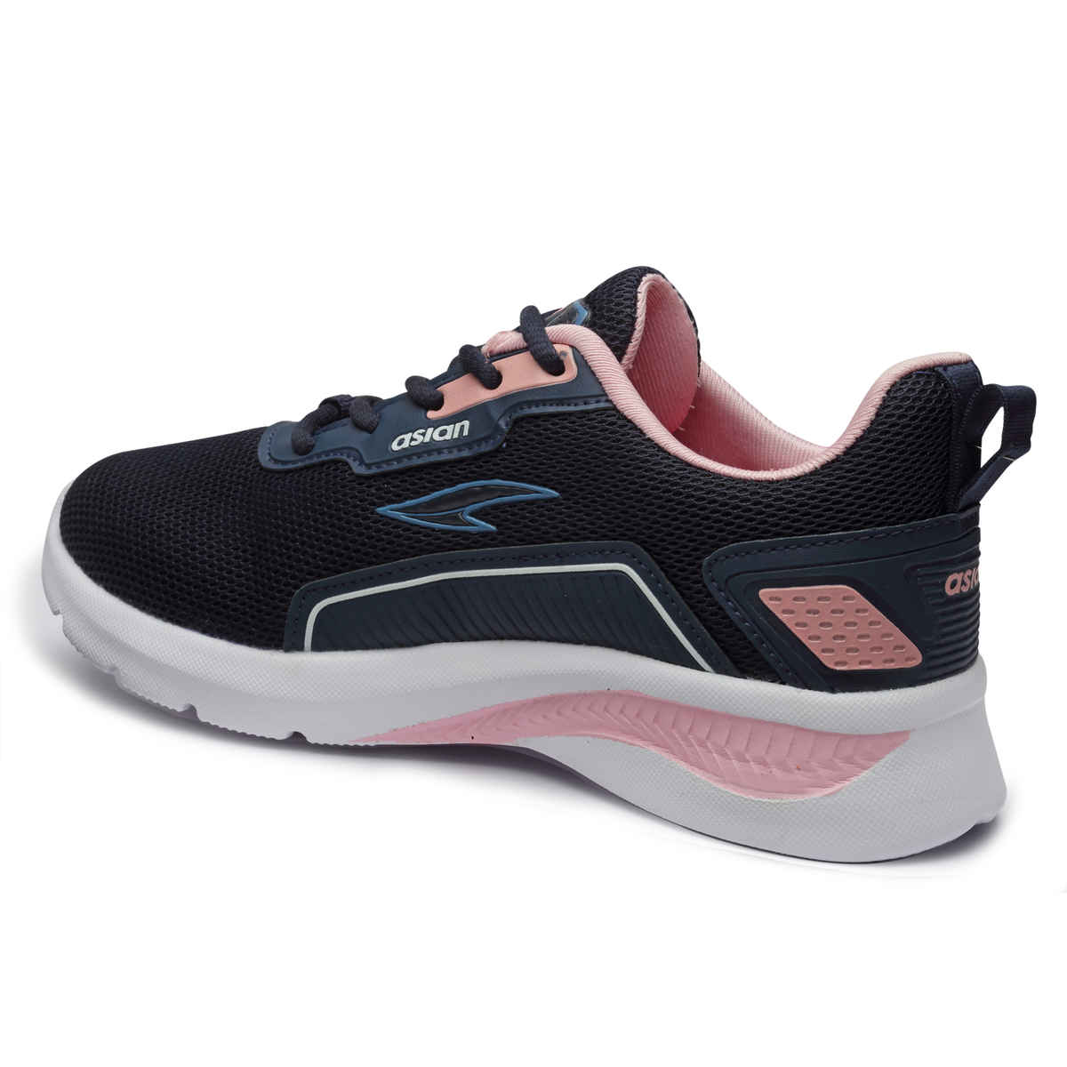 Asian Women's Lace up Sports Shoes | FIREFLY-08 | Navy | UK 5