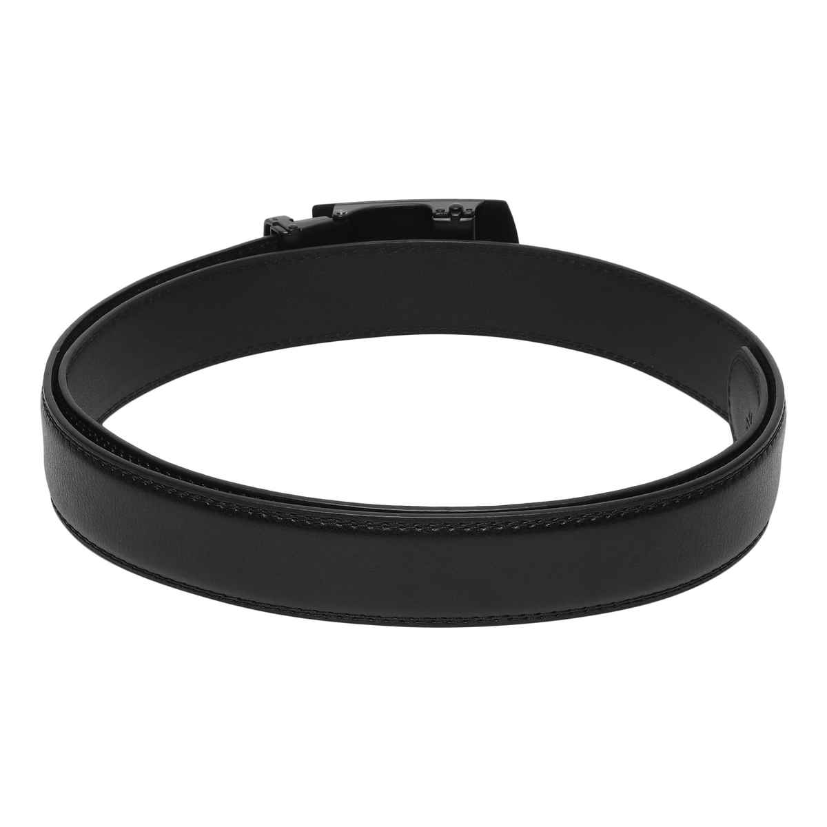 Zoro United Men's Solid Vegan Leather Belt | Black - One Size