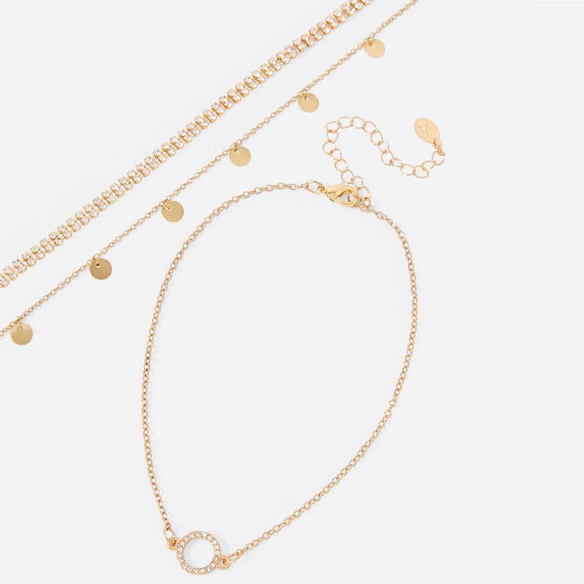 Accessorize London Women Set Of 3 Sparkle Choker Necklace