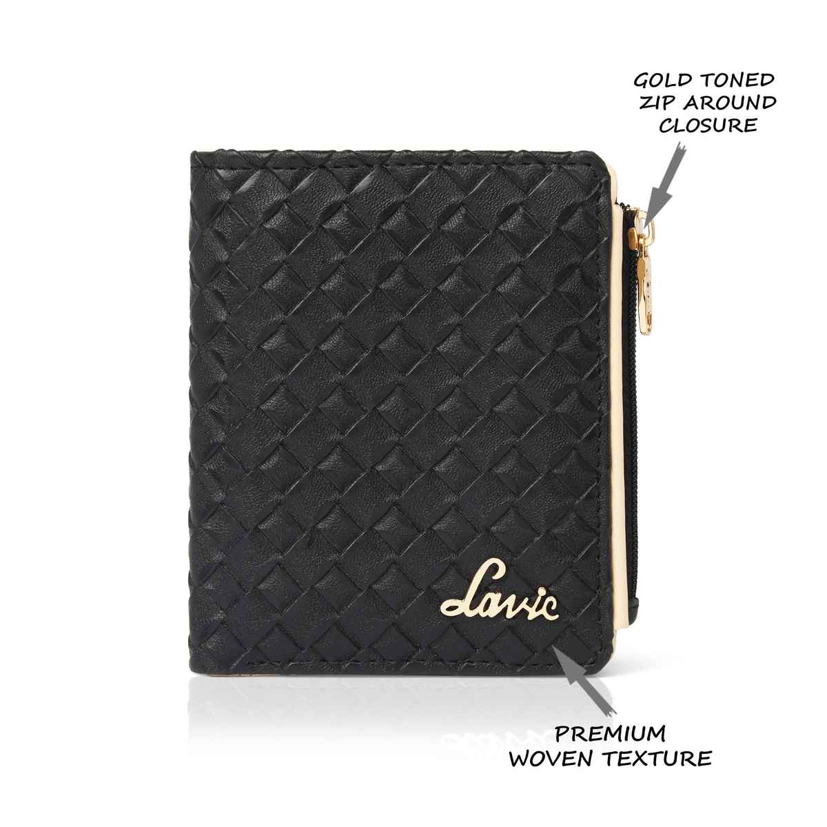 Lavie Women's Chic Bifold Wallet | Small | Black