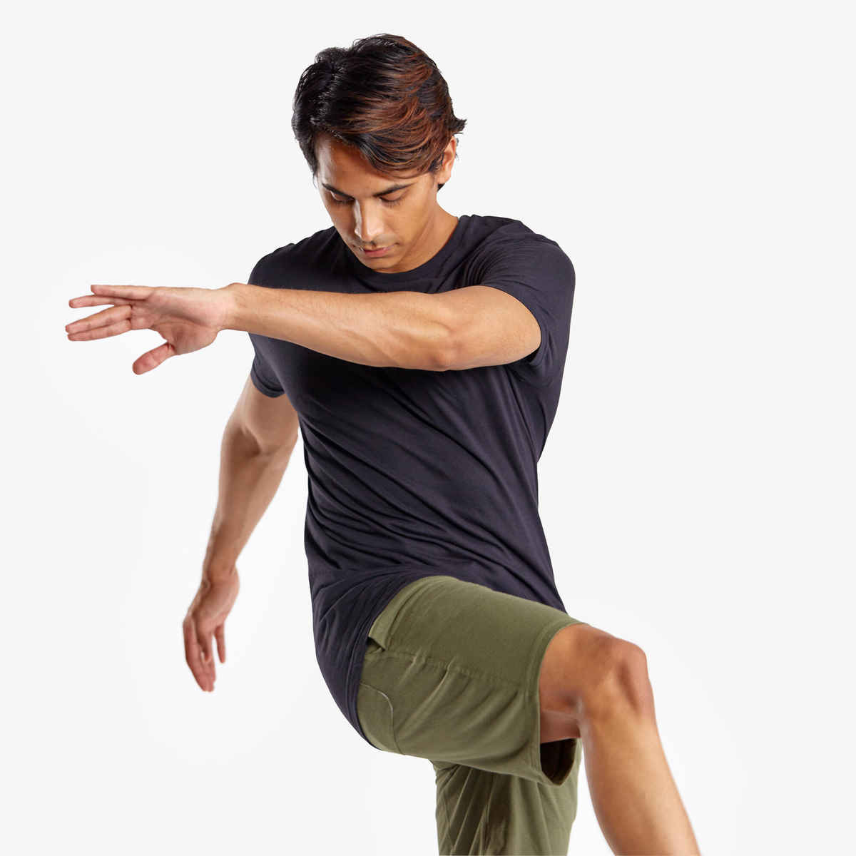 Decathlon Domyos Men's Regular Fit Tshirt | Black - L