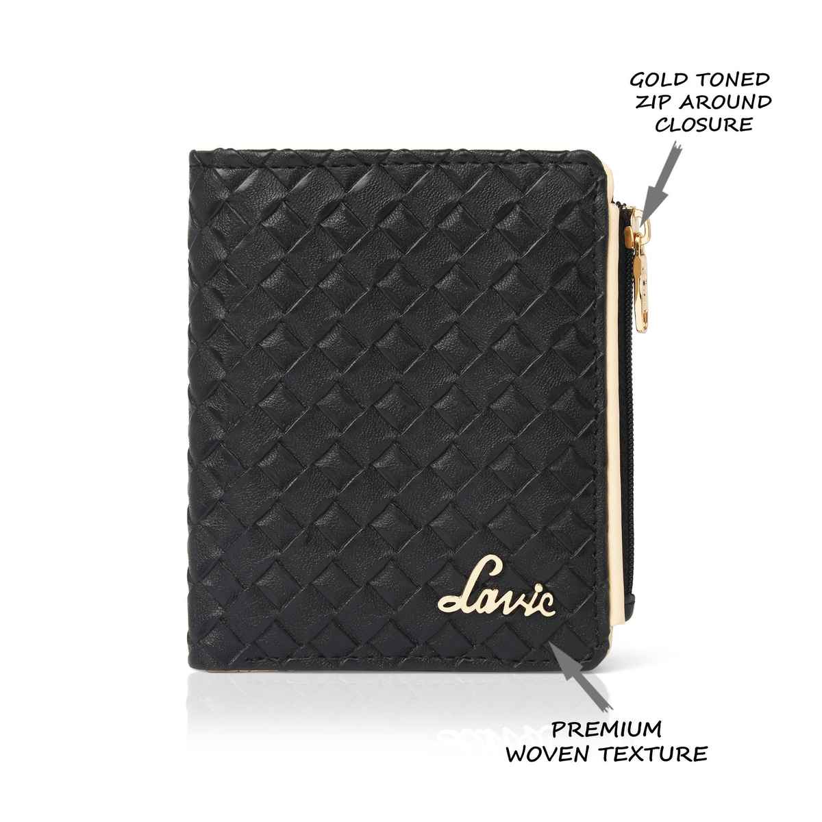 Lavie Women's Chic Bifold Wallet | Small | Black