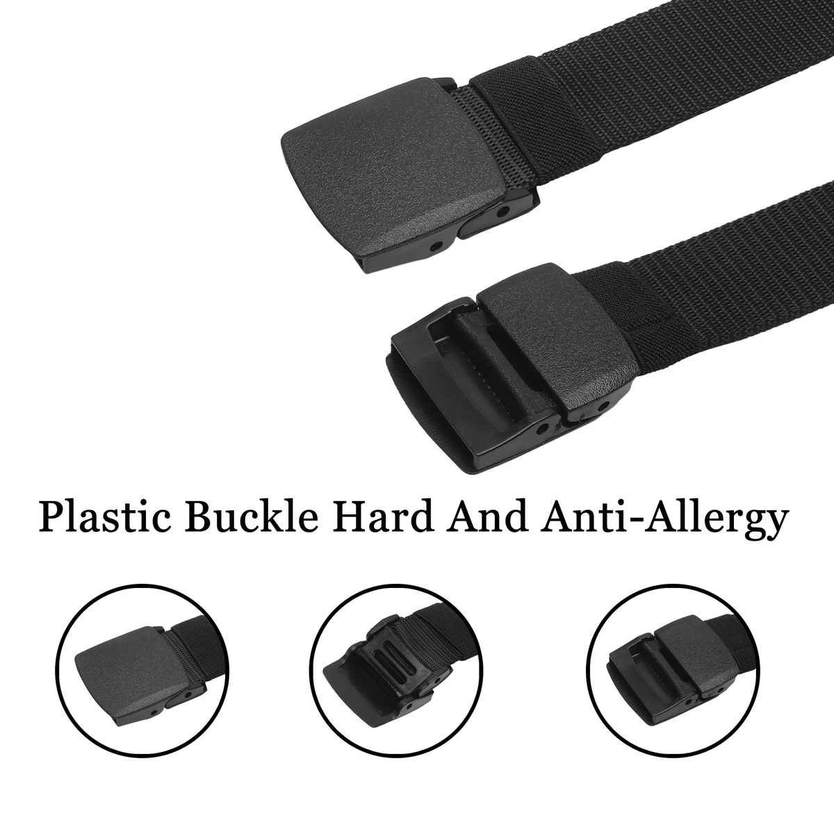 Zoro Men's Nylon Belt | Black and Green - Free Size