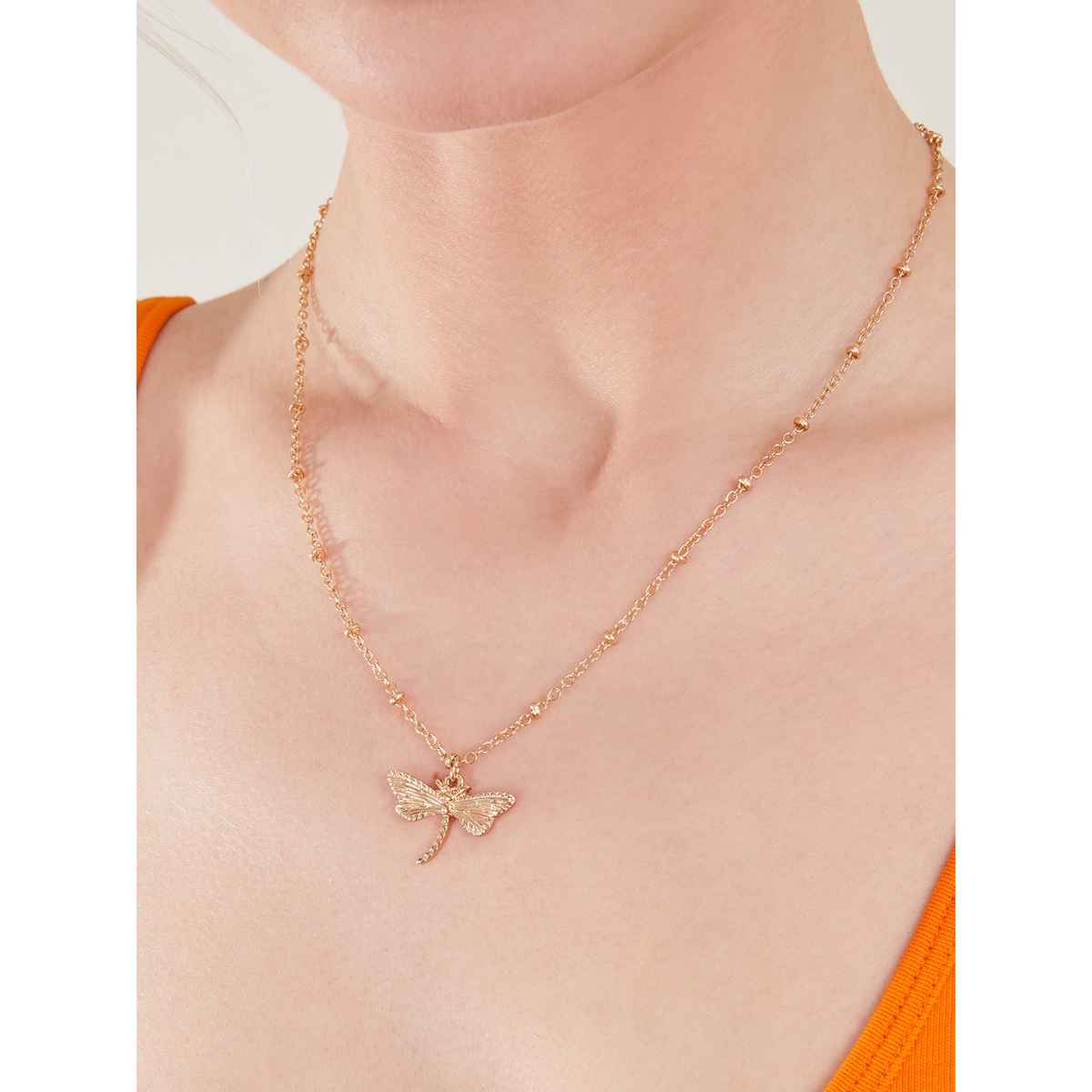 Accessorize London Women Dragonfly Pendant Necklace