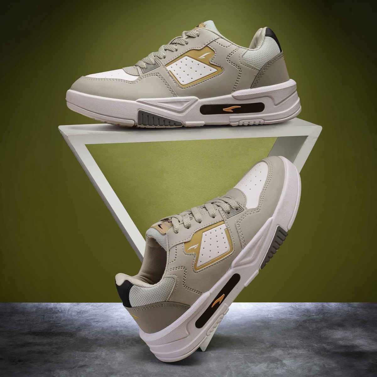 Asian Men s Mexico-02 Grey White Sneakers | UK-9