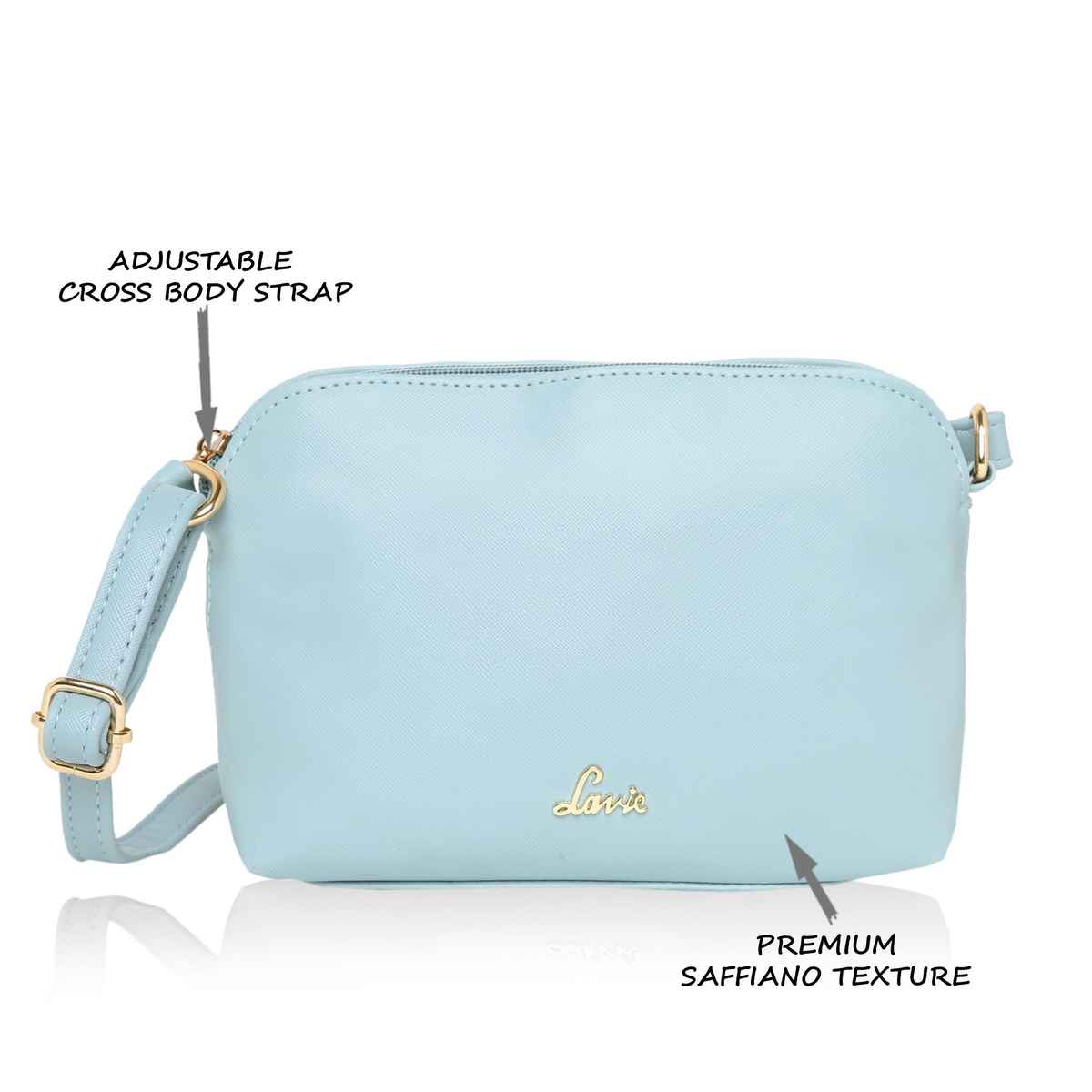 Lavie Women's Mortiz Csb Cross Body Sling Bag | Ladies Purse Handbag | Blue