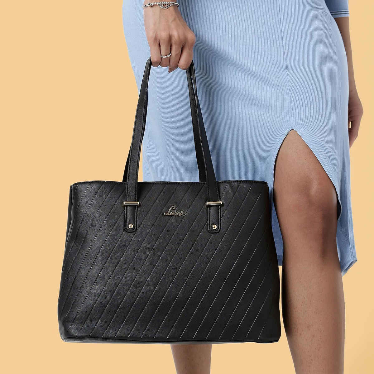 Lavie Women's Yalta Large Satchel Handbag | Satchel Bag | Ladies purse | Shoulder Bag | Black