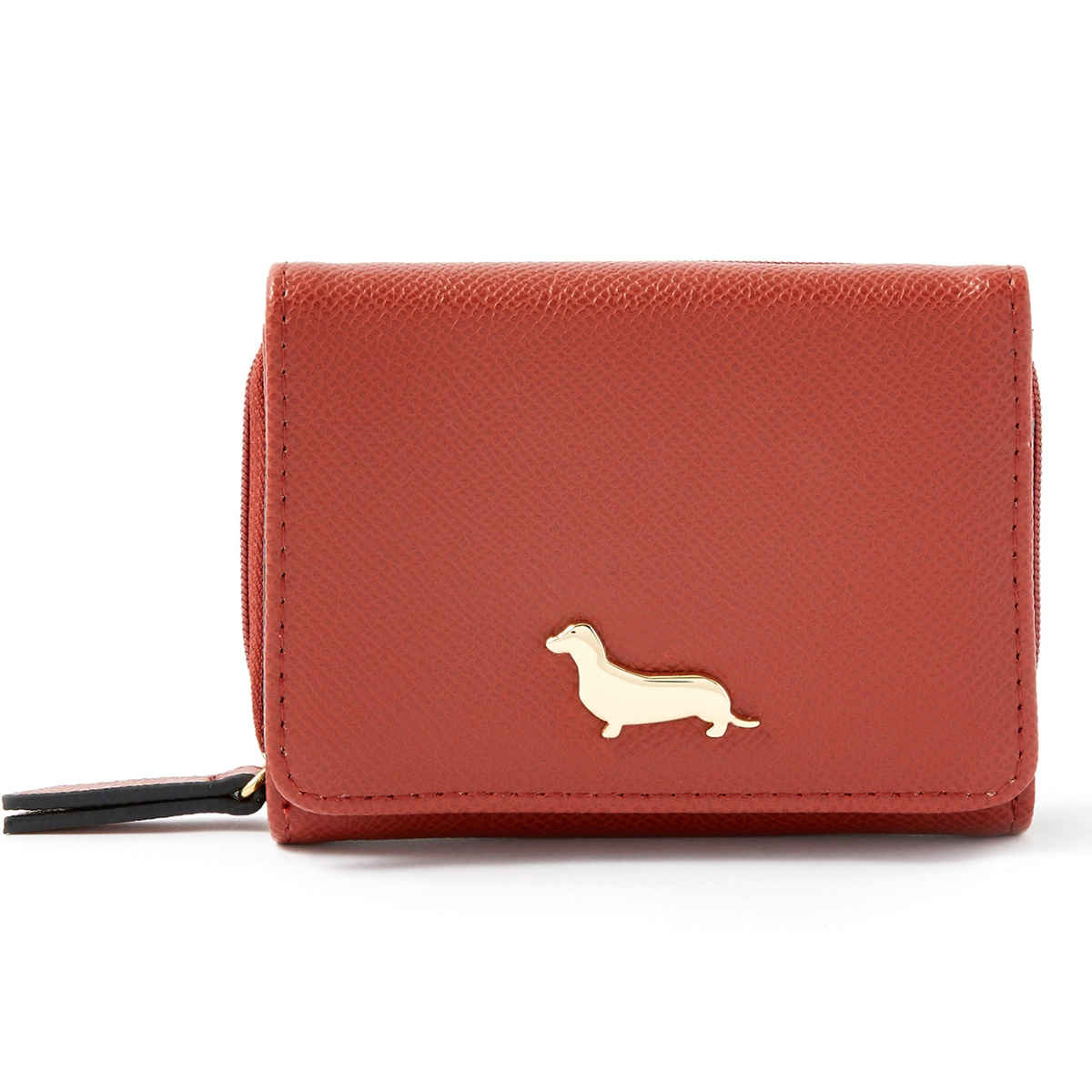Accessorize London Women's Faux Leather Sausage Dog Coin Purse | Rust