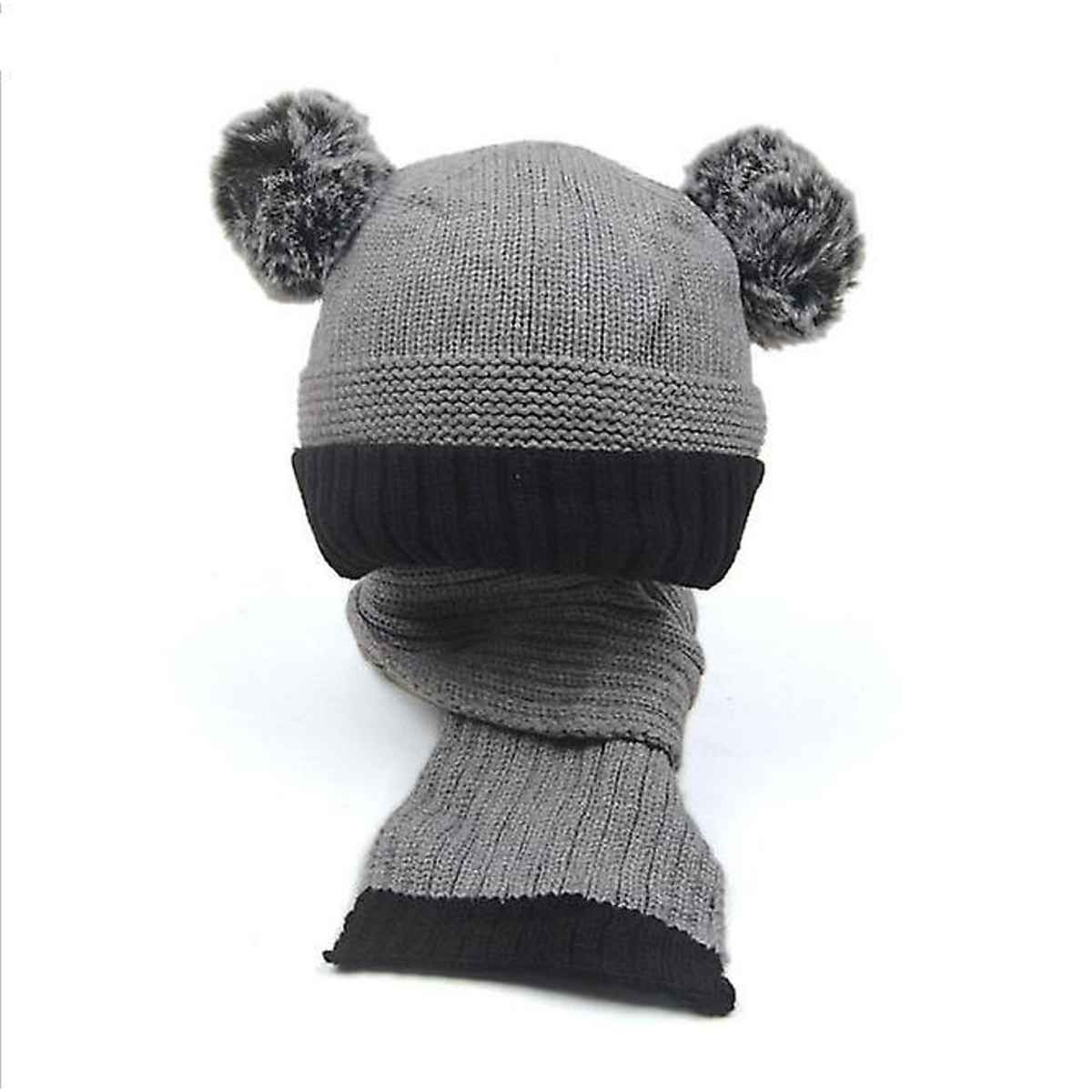 Fabseasons Unisex Solid Acrylic Beanie | Grey | 6 months - 3 years